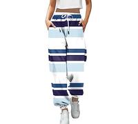 Spring Pumpkin Halloween Sweatpants Sports Trousers with Bottom Print Pockets Jogging Pants Gym High Waist Casual Trousers, Blu-d, M