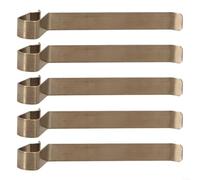 Spring Push Plate Replacement Part Metal Gold 38X5mm For Geberit Flushing System Models 127000 130000 140300 Bathroom Maintenance(5Pcs)