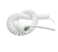 Spring Retractable Cord, 4 Core 28AWG 0.1mm2 PU Shrinkable Retractable Spring Spiral Wire Stretch 1-10 Meters(Stretch 2 Meters)