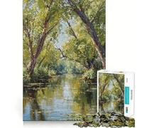 Spring River Hard Jigsaw Puzzle for Adults 1000 Pieces Recall Upgrade Gentle Relax Clear Cut Unique Gift 50x75cm