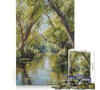 Spring River Hard Jigsaw Puzzle for Adults 1000 Pieces Recall Upgrade Gentle Relax Clear Cut Unique Gift 50x75cm