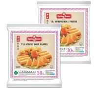 Spring Roll Pastry, 30 Sheets, Frozen Spring Home Tyj Spring Roll Pastry 550G (10" 30 Sheets [Pack of 2])