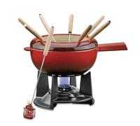 Spring Saas Fee 18/8 Stainless Steel Fondue Set, Red, 20 cm
