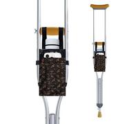 SPRING SEAON Crutches Bag Waterproof Storage Organizer Tote Bag -Lightweight Pouch for Universal Underarm Crutch with 3 Storage Pockets for Crutch Accessories