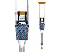 SPRING SEAON Crutches Bag Waterproof Storage Organizer Tote Bag -Lightweight Pouch for Universal Underarm Crutch with 3 Storage Pockets for Crutch Accessories