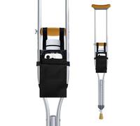 SPRING SEAON Crutches Bag Waterproof Storage Organizer Tote Bag -Lightweight Pouch for Universal Underarm Crutch with 3 Storage Pockets for Crutch Accessories