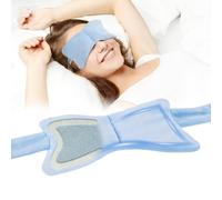 SPRING SEAON Weighted Eye Mask with 100% Patented Light Blocking Design for Men and Women, Velvet Blackout Eye Mask with Adjustable Head Circumference for Sleeping, Airplane, Travel, Gifts for Wife