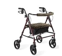 SPRING SEASON Rollator Walker Seat & Backrest Rollbar Covers Set - Adjustable Patterns Walker Cover Accessories for Leopard Rollator (Camouflage)