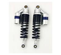 Spring Shock Absorber 350MM 8mm Spring Motorcycle Shock Absorbers For CB750 F2N BUG-GY QUAD DIRT BIKE ATV(Silver black)