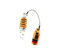 Spring Shock Damper For Street Sports Car Motorcycle Modified Center With Line Bottle Adjustable Damping Fork Shock Absorber 265mm(Yellow)