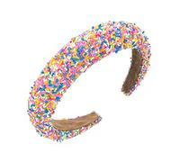 Spring Shopping Travel Hair Hoop Delicate Hairband With Colorful Beads Decorations Woman Wash Face Hair Accessory