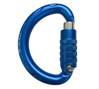 Spring Snaps Semi-Circular Triple Auto Lock Climbing Carabiner Snap Hook for Hammock Swing Set Outdoor Travel Camping Fishi