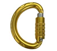 Spring Snaps Semi-Circular Triple Auto Lock Climbing Carabiner Snap Hook for Hammock Swing Set Outdoor Travel Camping Fishi