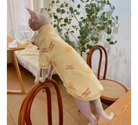 Spring Soft Cartoon Coat for Sphynx Cat Winter Sweatshirt for Kittens Warm Pajamas for Dogs Loungewear for Hairless Cat Clothes