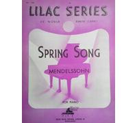 Spring Song Lilac Series No 43 Mendelssohn Piano Sheet Music