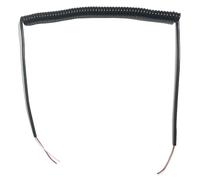 Spring Spiral 2 Core 0.3mm2 Spring Wire Spiral Electric Cable 0.3mm Square 22AWG Stretch 1 Meter 2 Meters Black Power Cord Extensible Wire Retractable Coil (Size : Stretch 1 meter, Color : 2 core 0.