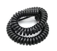 Spring spiral cable， Spiral Cable 2-3 Core 13-22AWG 2.5-7.5M Cord RetractableExpandable SpringWire