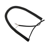 Spring Spiral Cable Stretch Retractable Coil, Pack Of 2 Spiral Spring Cable 4 Core 4 Pin For Car Trailers 0.2mm2 Undraw Multiple Sizes(Undraw 1.25 meters)