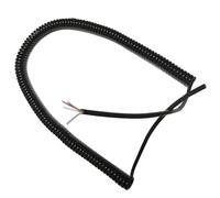 Spring Spiral Cable Stretch Retractable Coil Spring Cable 0.2mm² Multicore Copper 2/3/4 Core 3m Extended Length Flexible Signal Wire(4 Core 0.2mm Square)