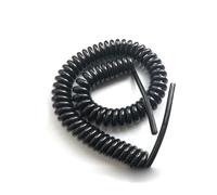 Spring Spiral Cable Stretch, Retractable Coiled Cord 12 And 2 Core 17 20 24 AWG Shielded Spring Wire Multiple Sizes(20awg,Stretch 1 meter)