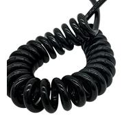 Spring Spiral Spiral Expandable Wire, 2 Core Telescopic Coiled Cord Straight Length 5 meters Multiple AWG(24AWG)