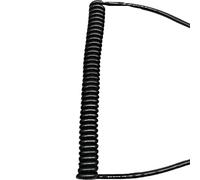 Spring Spiral Spiral Expandable Wire, 2 Core Telescopic Elastic Cord Wavy Spring Cable Extension 1.25M Pure Copper 0.2-0.75mm2(0.75mm2 18AWG)