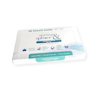 Spring & Spruce SimpliClean - Laundry Detergent Sheets - Fresh Linen Scent - Eco-Friendly Zero Plastic & Mess - Plant-Based Cleaning - Gentle on Skin - 50 Sheets, 100 Washes - Compact Design