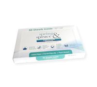 Spring & Spruce SimpliClean - Laundry Detergent Sheets - Unscented - Eco-Friendly Zero Plastic & Mess - Plant-Based Cleaning - Gentle on Skin - 50 Sheets, 100 Washes - Compact Design