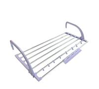 Spring & Spruce Speedi-Dry Extendable Over Radiator Clothes Airer - Adjustable Folding Drying Rack for Radiators - Large Capacity - Fast & Effective - 8 Hanger Rings - Easy to Store - 10kg Capacity