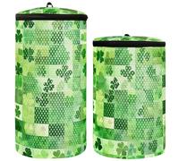 Spring St. Patrick's Day Clover Lucky Green Clover Green Shoe Wash Bag Sneaker Wash Bag Pack of 2 Mesh Laundry Bags For Shoes Laundry Bag For Shoes In Washing Machine, Spring St. Patrick's Day Clover