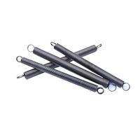 Spring Steel Double Coil L-Shaped Tension Spring 1-1.5mm Wire 300mm Long(1.2x12x300mm,2Pcs)