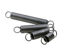 Spring Steel Tension Spring, Wire Diameter 0.7mm OD 6mm Free Length 70mm, Single Coil Closed Tension Spring, 10Pcs