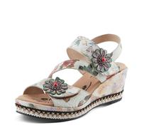 Spring Step L'Artiste Women's Blissful Sandal, Ice Multi, 7.5-8