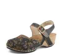 Spring Step L'Artiste Women's Koraline Mary Jane Flat, Black Multi, 6.5-7