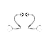 Spring Stud Earrings Women's Personality Stud Earrings Temperament Love Earrings Tassel Earrings And Necklace Set (A, One Size)