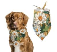 Spring Summer Bee Dog Bandanas Adjustable Bib Party Pet Decorations Cute Dog Triangle Scarfs for Small Medium Puppy Cat Costume Accessory