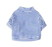 Spring Summer Cat Clothing Soft Cotton Pet Pullovers Shirt for Cats 4 Colors Striped Kitten Vest Pajamas Pets Clothes Outfits