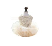 Spring Summer Dog Girl Lace Yarn Skirt with Shiny Bowknot Decorations Outdoor Walking Dog Rabbit Lightweight Dress