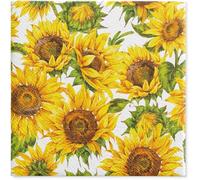 Spring Summer Flowers Paper Napkins Luncheon Size Decoupage Disposable 20-Count -13" x 13" (Unfolded) (Dancing Sunflowers)
