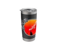 Spring & Summer Hawks Circle Hibiscus Stainless Steel Insulated Tumbler
