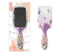 Spring Summer Hydrangea Flowers Hair Brush Wet Dry Air Cushion Hair Brush Plastic Detangler Hairbrush for Kids Adults Back To School Gift Women Men