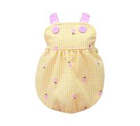 Spring Summer Princess Dress, Fashion Flower Skirt, Dog Dress with Big Bowknot Puppy Clothes for Small Dogs Girls Light Yellow S
