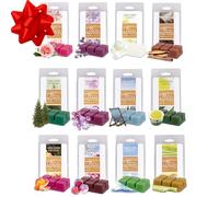 Spring & Summer Scented Wax Melts Variety Set-12 Assorted 6pc Cube Sets for Electric Candle Warmer (2.5oz ea) Rose, Lavender, Jasmine, Pine, Lilac, Linen, Green Tea, Lemongrass, Berry, Mountain Air