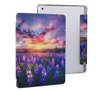Spring Sunrise Bluebonnets Texas Hill Country Tablet Case with Pencil Holder Protective Cover Design IPAD 2020 (10.2in)