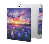 Spring Sunrise Bluebonnets Texas Hill Country Tablet Case with Pencil Holder Protective Cover Design Compatible for IPAD 2020 AIR 4 （10.9in）