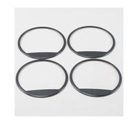 Spring talks Car Audio Speaker Cover For Hyundai For Kona For Encino For Kauai 2017 2018 2019 2020 Car Door Speakers Stereo Decorate Cover Speaker Trim Audio(B-black)