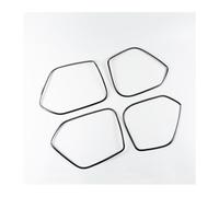 Spring talks Car Audio Speaker Cover For Q3 2012 2013 2014 2015 2016 Car Door Speakers Stereo Decorate Cover Speaker Trim Audio(B-black)