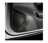 Spring talks Car Audio Speaker Cover For Tesla For Model 3 2021-2022 Car Door Speakers Stereo Decorate Cover Speaker Trim Audio(C-front Black 21)
