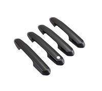 Spring talks Car Exterior Door Handles for RAV4 RAV 4 XA50 2019-2021 Carbon Fiber Car Door Handle Cover ABS Decoration Protector Chrome Trim Accessories(Carbon 0 Sensor)