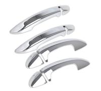Spring talks Car Exterior Door Handles for VW Passat B6 3C 2006-2011 Car Styling Accessories Chrome Carbon Fiber Door Handle Cover Trim(Silver)